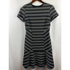 Hutch Eleanor Midi Short Sleeve Black/White Dress Size Small